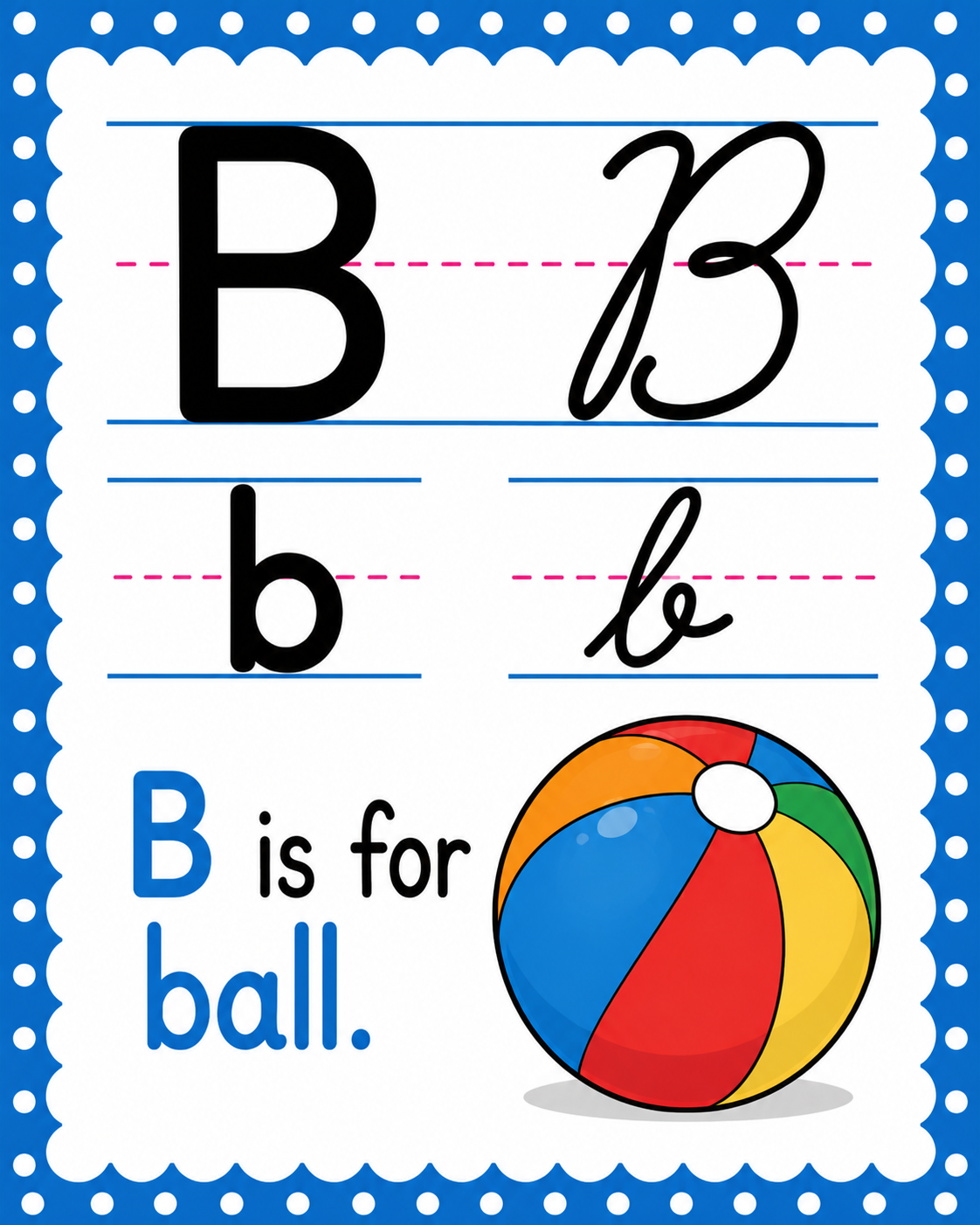 Alphabet for teaching