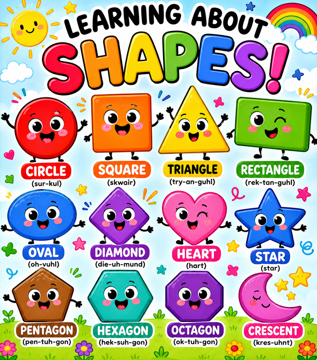 SHAPES POSTER FOR KIDS