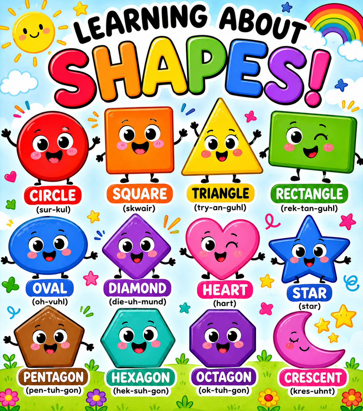 SHAPES POSTER FOR KIDS