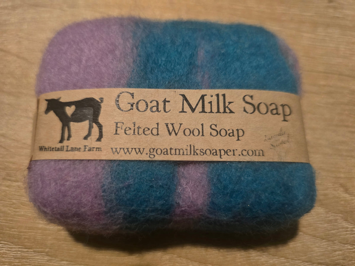 Felted Wool Goat Milk Soap