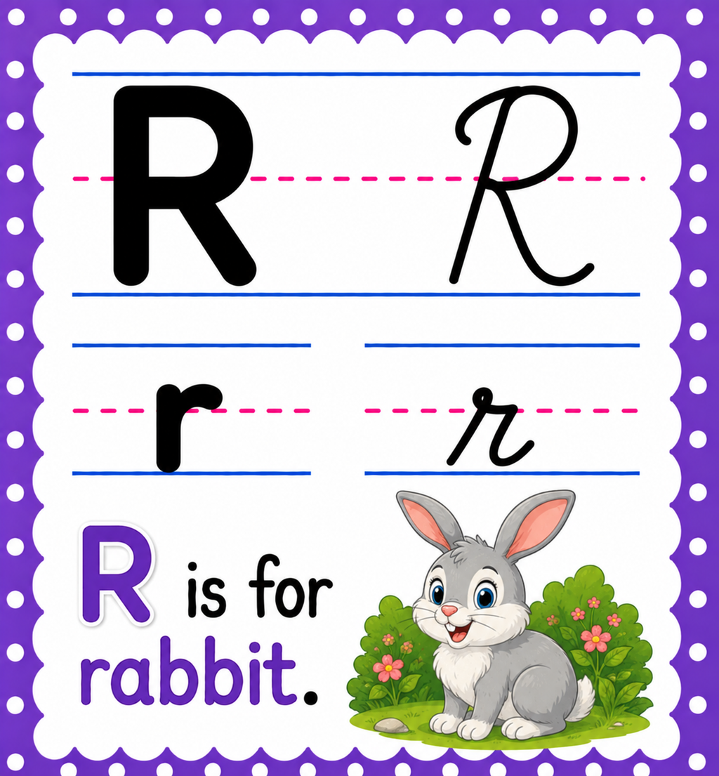 Alphabet for teaching