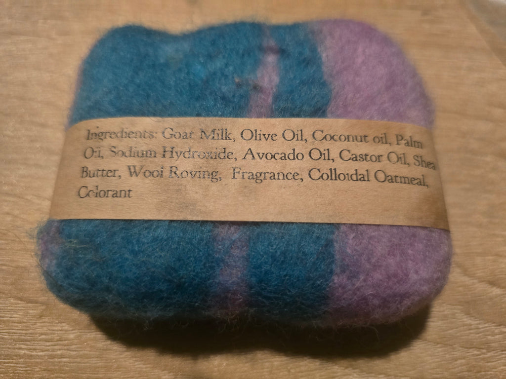 Felted Wool Goat Milk Soap