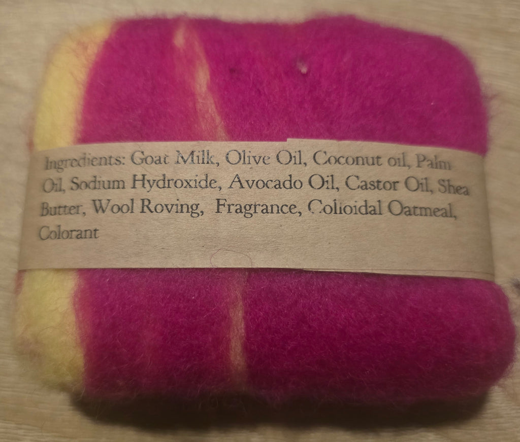 Felted Wool Goat Milk Soap
